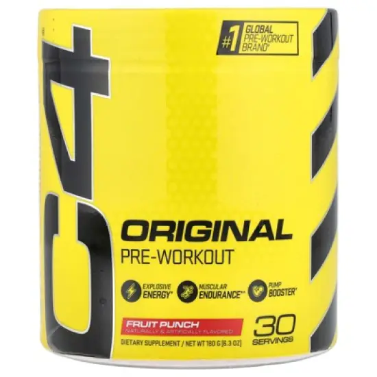 C4 / Cellucor C4&reg; Original, Pre-Workout, Fruit Punch, 6.3 oz (180 g) image {4}