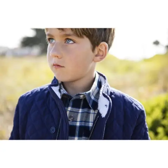 Hope & Henry Boys' Brushed Flannel Button Down Shirt, Infant image {4}