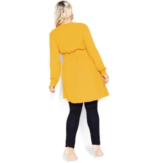 Women's Plus Size Shibara Top - honey | CITY CHIC image {1}