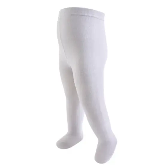 Touched by Nature Toddler and Kids Girl Organic Cotton Tights, Lt. Pink Black image {3}