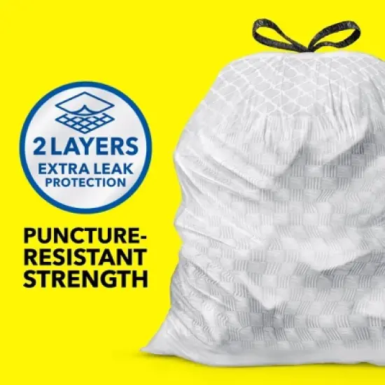 Glad ForceFlex Drawstring Fragrance Free Trash Bags - 13gal/50ct image {2}