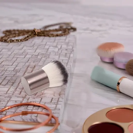 Unique Bargains Durable Loose Powder Brush Brown 1 Pc image {4}