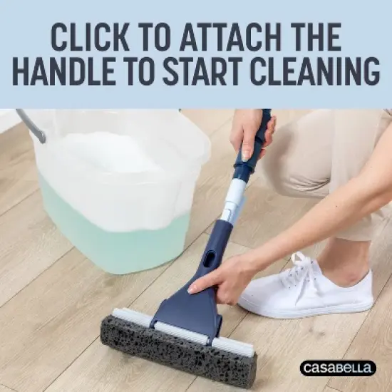 Casabella Click Clean and Organize Roller Mop Head and Hook image {1}