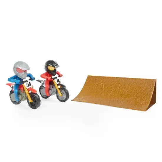 Supercross Race and Wheelie Competition Set with Deluxe Ramp image {5}