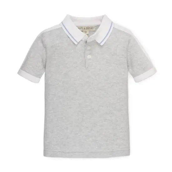 Hope & Henry Boys' Short Sleeve Sweater Polo, Infant image {8}