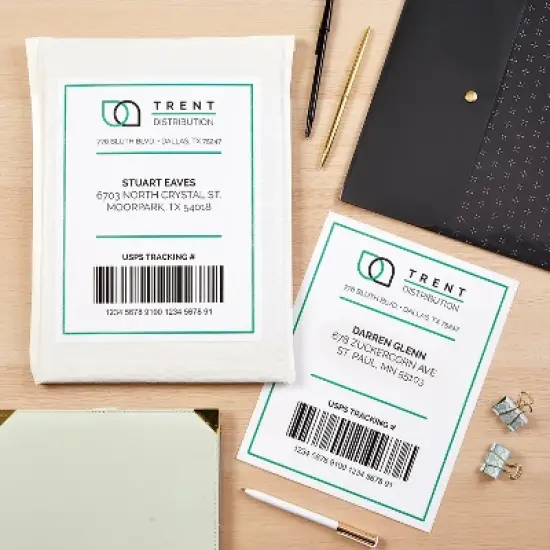 Avery Inkjet Shipping Labels 5-1/2" x 8-1/2" White 2 Labels/Sheet 100 Sheets/Box 200 Labels/Box image {5}