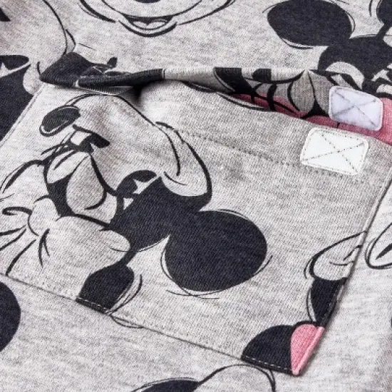 Girls' Disney Minnie Mouse Adaptive Pants - Heather Gray image {3}