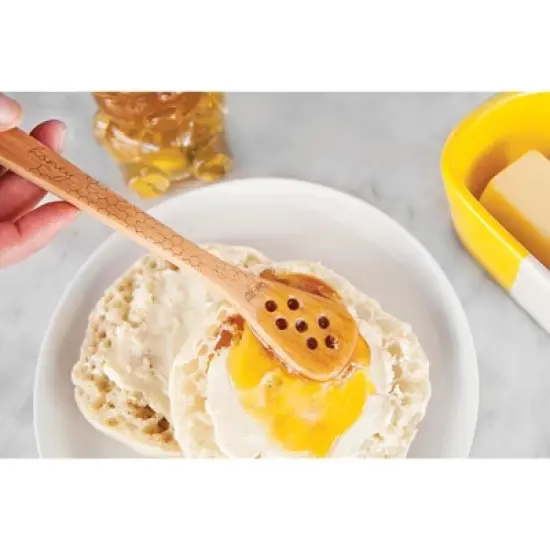 Talisman Designs Beechwood Honey Spreader & Dipper, Honey Bee Collection image {2}