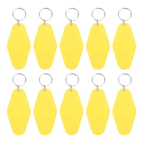 Unique Bargains Blank Vintage Motel Hotel Keychains Key Tag 10 Pcs image {8}