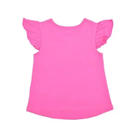 Nickelodeon Girl's 3-Pack JoJo Siwa Feel The Beat Flutter Sleeve Shirt, Peplum Tank Top and Casual Shorts Set for Toddler image {5}