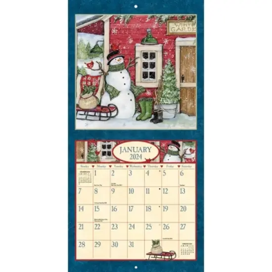 Lang 2024 Wall Calendar 12"x12" Comforts of Home image {1}