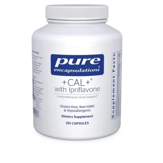 Pure Encapsulations +Cal+ with Ipriflavon - Mineral, Vitamin, and Herbal Supplement to Promote Skeletal Strength image {8}
