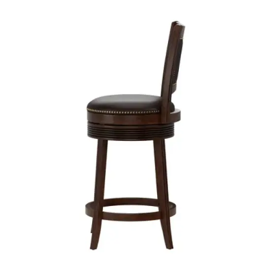 Lockefield Wood Swivel Counter Height Barstool - Hillsdale Furniture image {6}