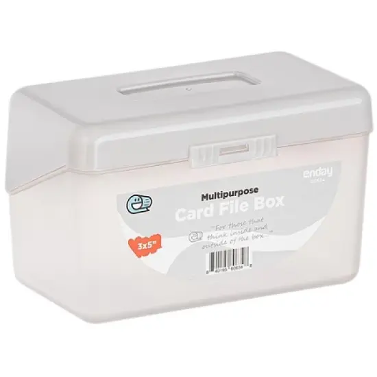 Enday  3" X 5" Index Card File Box image {5}