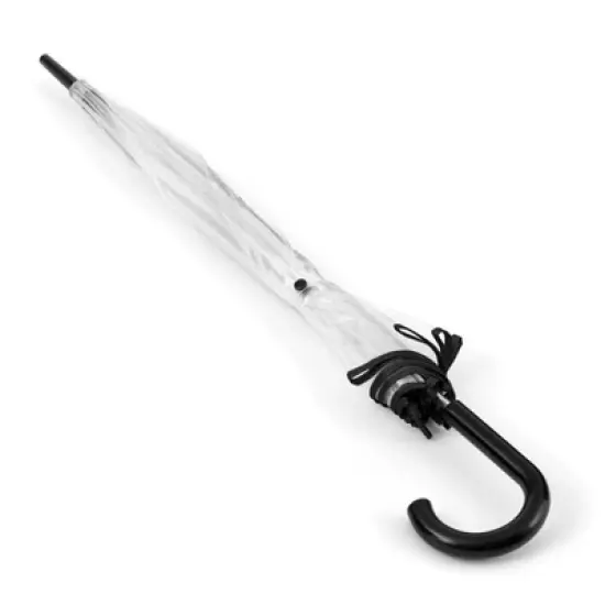 ShedRain Bubble Umbrella - Clear: Auto-Open Solid Plastic Handle, 52" Span image {2}