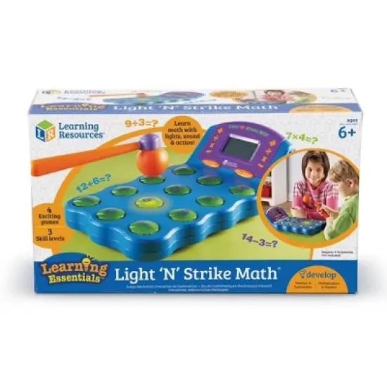 Learning Resources Light N Strike Electronic Math Game, Ages 6+ image {4}