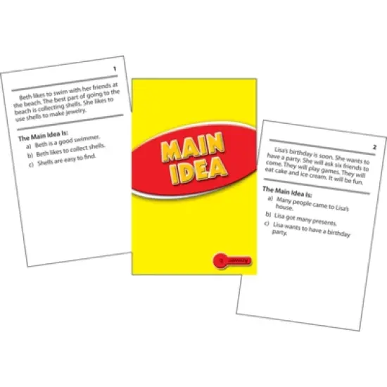 Edupress Main Idea Practice Cards, Levels 2.0-3.5 image {1}