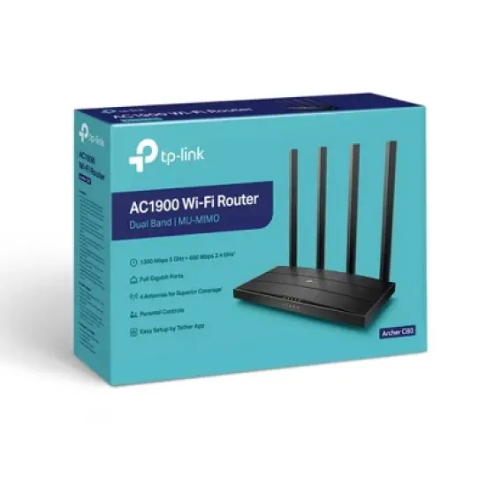 TP-Link AC1900 MU-MIMO Mesh Compatible Dual Band Router image {3}