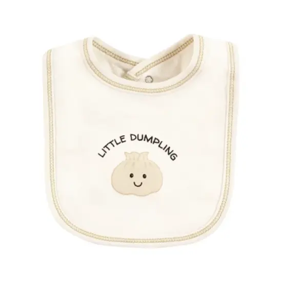 Touched by Nature Unisex Baby Organic Cotton Bibs, Fortune Cookie, One Size image {6}