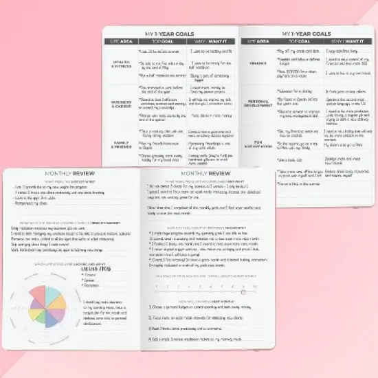 Undated Planner PRO Daily 8.5"x11" Rose Gold - Clever Fox image {4}