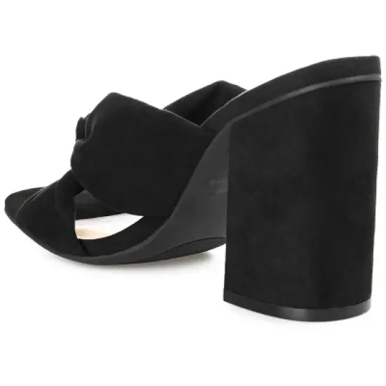 Journee Collection Womens Tabithea Tru Comfort Foam Open Square Toe Block Heel Sandals image {6}