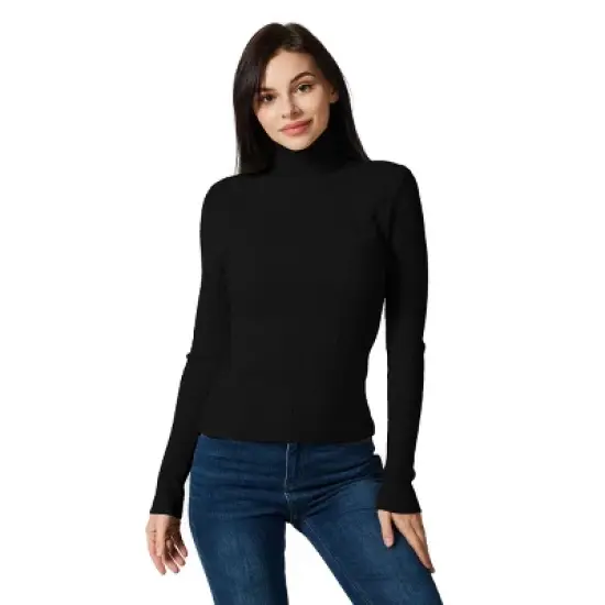 Zilpu  Lightweight Ribbed Turtleneck for Women - Slim Fit image {12}