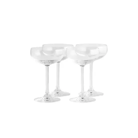 Set of 4 Feast it Forward Champagne 7.75oz Saucers - Stolzle Lausitz image {4}