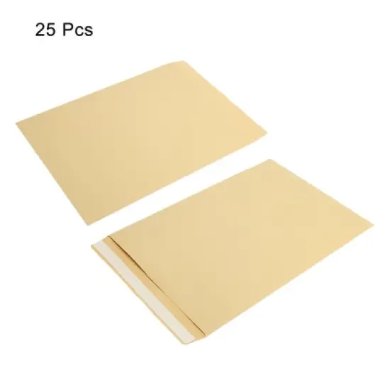Unique Bargains Office Garden Coin Envelope Self-Adhesive Small Item Stamp Storage Packet Yellow 25 Pcs image {2}