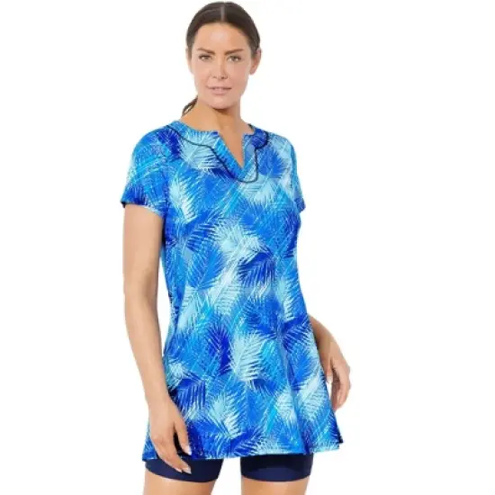 Swimsuits for All Women&rsquo;s Plus Size Chlorine Resistant Swim Tunic image {5}