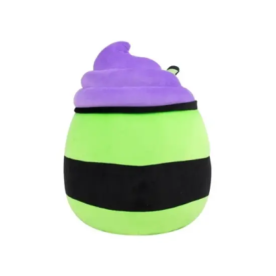 Squishmallows 12" Green and Purple Latte with Stitches and Bat logo Medium Plush: Polyester Character Stuffed Animal image {7}