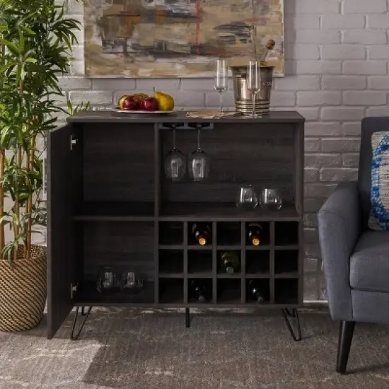 Lochner Mid Century Wine & Bar Cabinet - Christopher Knight Home image {1}