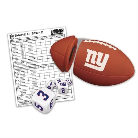 MasterPieces Officially Licsenced NFL New York Giants Shake N' Score Dice Game for Age 6 and Up image {2}