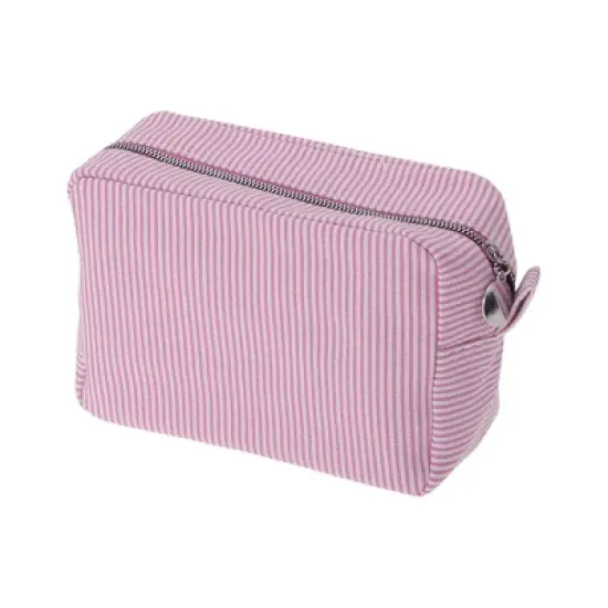 Unique Bargains Large Striped Pattern Makeup Bag 1Pc image {5}