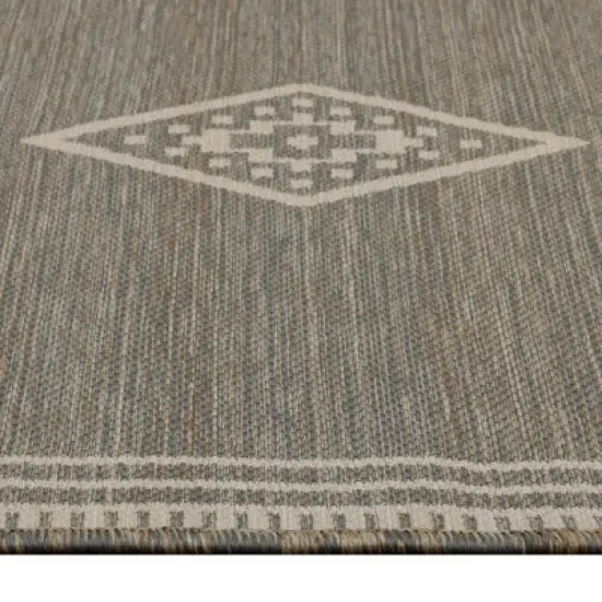 Six Diamond Outdoor Rug Linen - Threshold&trade; image {1}