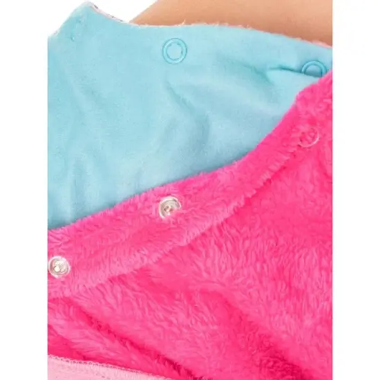 Dreamworks Trolls Movie Girls' Poppy Hooded Costume Nightgown Sleep Shirt Multicolored image {2}