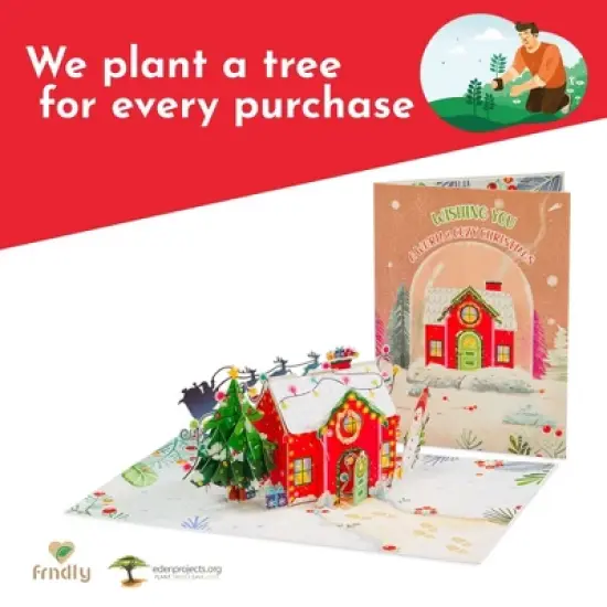 Frndly by Paper Love Cozy Christmas Home Pop Up Christmas Card image {5}