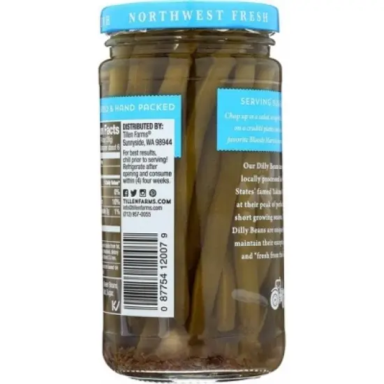 Tillen Farms Pickled Dilly Beans - Case of 6/12 oz image {2}