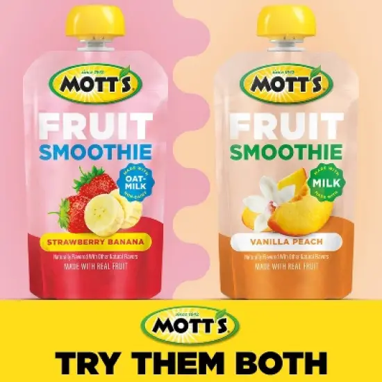 Mott's Fruit Smoothie Strawberry Banana Pouches - 33.6oz/8ct image {11}