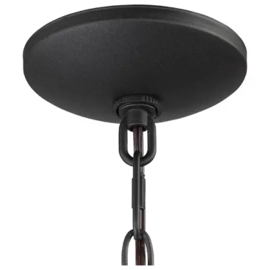 John Timberland Stratton Street Rustic Outdoor Hanging Light Textured Black Lantern 16 1/2" Clear Glass for Post Exterior Barn Deck House Porch Yard image {7}