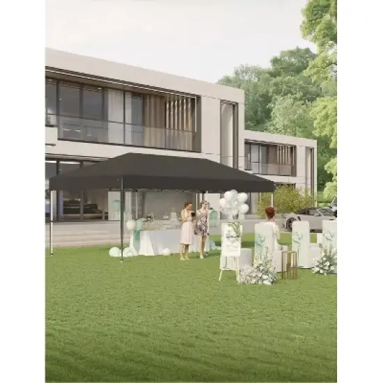 10'x20' Pop Up Canopy Tent, Easy to Set Up and Take Down, Waterproof UV Outdoor Events for Farmer Market, Party, Event, Patio image {2}