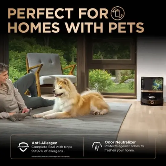 Shark PowerDetect 2-in-1 Robot Vacuum and Mop with NeverTouch Pro Base image {10}