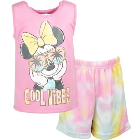 Disney Winnie the Pooh Tank Top Shirt & Mesh Shorts Yellow/Pink image {8}