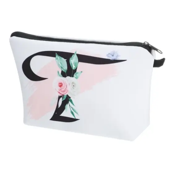 Unique Bargains Large Capacity Zipper Personalized Small Makeup Bag White image {23}