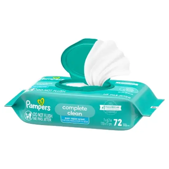 Pampers Complete Clean Baby Wipes Fresh Scent - 72ct image {10}