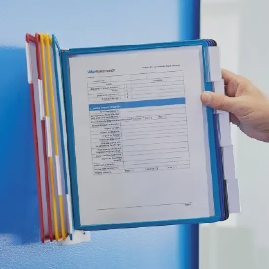 Durable Sherpa Wall-Mount Reference System 10 Panels 10 x 4 x 13 1/2 554100 image {7}