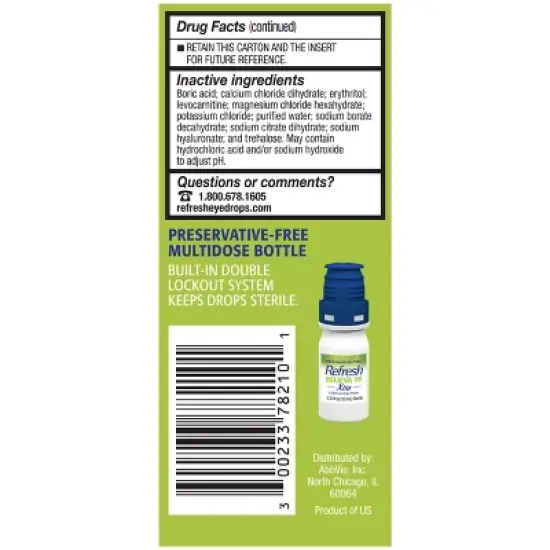 Refresh Relieva PF Extra Eye Drops - 10ml image {12}