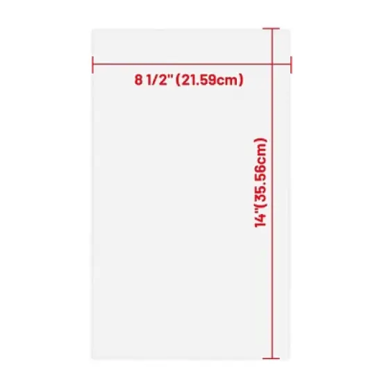 WeChef 8.5 x 14" Double-Sided All Clear Vinyl Menu Cover 2 View Plastic Menu Holder Top Loading Restaurant Cafe 30 Pack image {6}