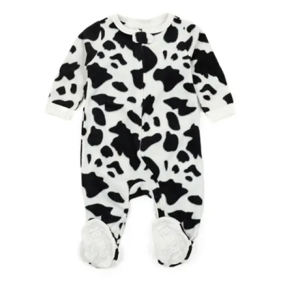 Leveret Footed Sleeper Fleece Pajamas image {2}