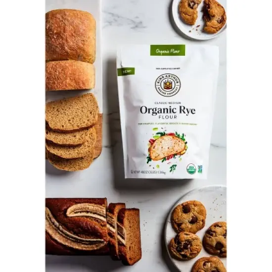 King Arthur Organic Rye Flour - 3lb image {2}