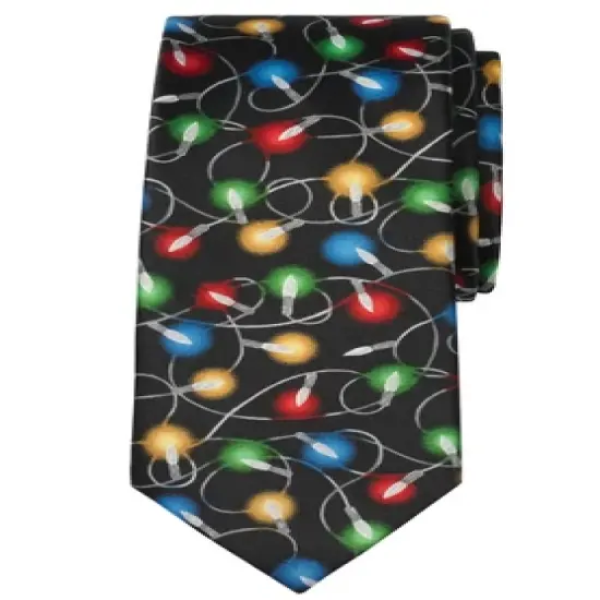 KS Signature by KingSize Men's Big & Tall Extra Long Novelty Holiday Tie Necktie image {1}